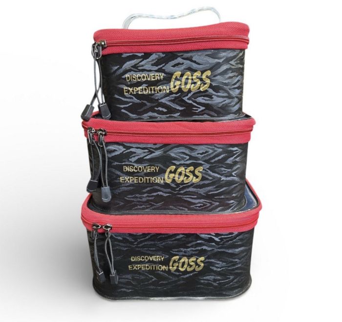 Комплект сумок прогумованих GOSS 3в1 (28x18x14 big)-(24x16x12 medium)-(21x13x10 small)