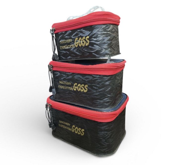 Комплект сумок прогумованих GOSS 3в1 (28x18x14 big)-(24x16x12 medium)-(21x13x10 small)