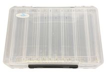 Коробка Briz 007 - Двостороння - Для воблерів та блешень - 14 осередків - Прозора