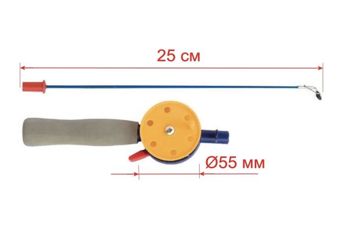 Вудка зимова Akara HFB-4F - Штекерна - З котушкою - З курком