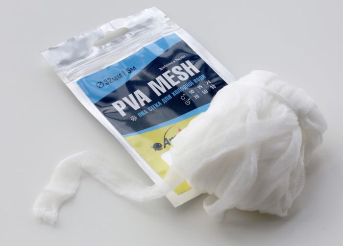 ПВА сітка Anvi PVA Mesh - Швидкорозчинна - Для холодної води - Ø32 мм