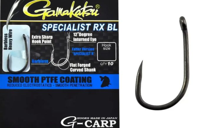 Гачок Gamakatsu G-Carp Specialist RX BL - Тефлонове покриття - 10 шт/уп