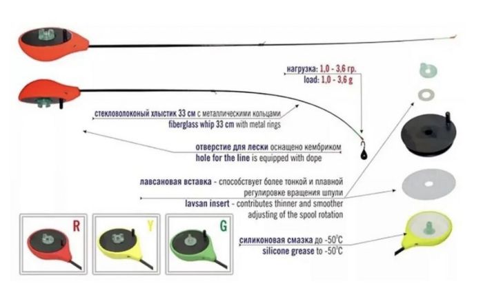 Вудка зимова Akara Finezza L - Балалайка - Безківкова - Green (Зелений)