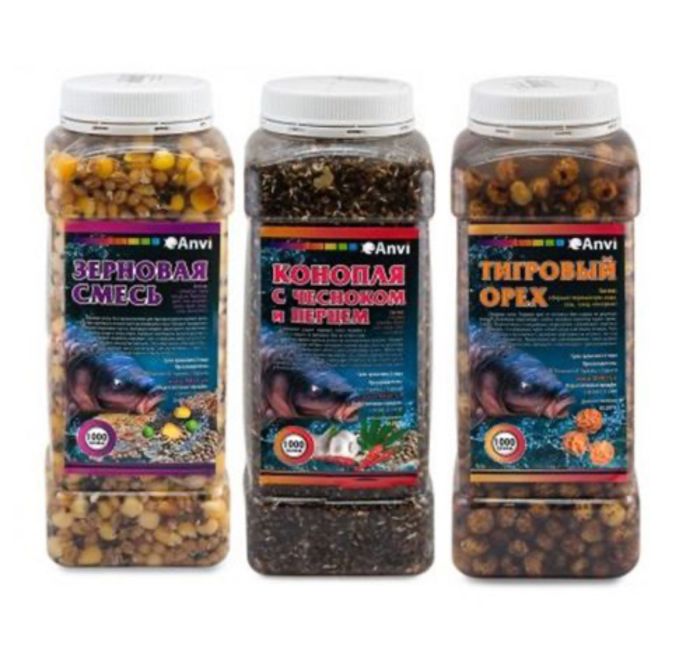 Зернова суміш Anvi - Конопля/Кукурудза - 1 кг