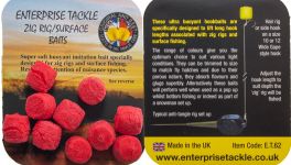 Штучна насадка Enterprise - Zig Rig/Surface Baits - Red - 10 шт/уп