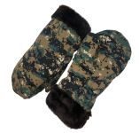 Рукавиці зимові - Штучне хутро - Поліестер - XL - Піксель