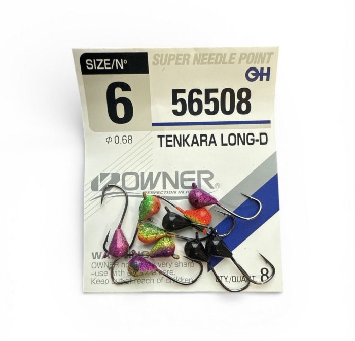 Мормишка Крапля ручна робота Асорті - Owner №6 (56508) - 10 шт/уп