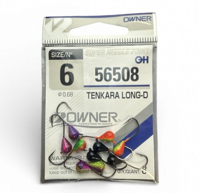 Мормишка Крапля ручна робота Асорті - Owner №6 (56508) - 10 шт/уп