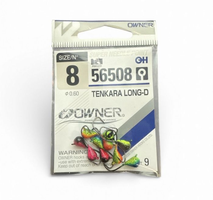 Мормишка Крапля ручна робота Асорті - Owner №8 (56508) - 10 шт/уп