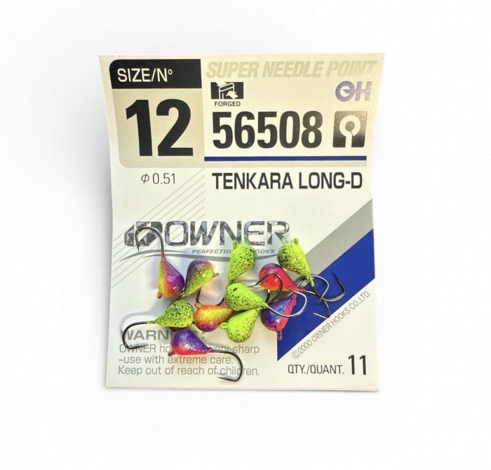 Мормишка Крапля ручна робота Асорті - Owner №12 (56508) - 10 шт/уп