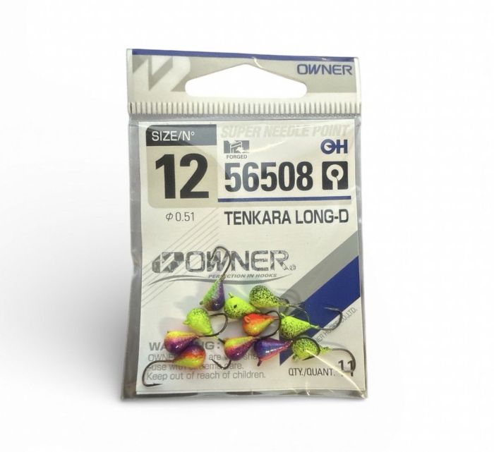 Мормишка Крапля ручна робота Асорті - Owner №12 (56508) - 10 шт/уп