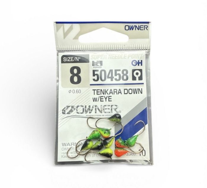 Мормышка Крапля ручна робота Асорті - Owner №8 (50458) - 10 шт/уп