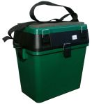Ящик для зимової риболовлі - Зелений з чорним - Україна.