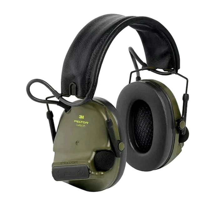 Активні тактичні навушники 3M Peltor ComTac XPI з адаптером Peltor Comtac ARC Headband Conversion - З аудіовиходом для мікрофона та рації