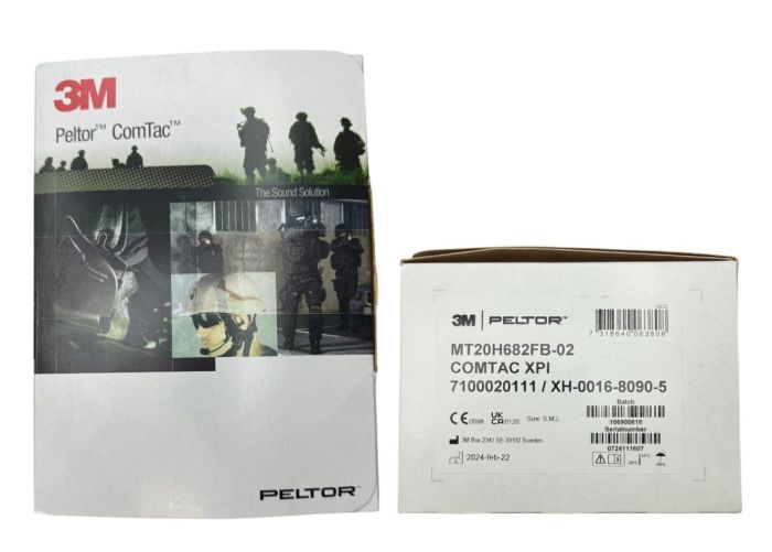 Активні тактичні навушники 3M Peltor ComTac XPI з адаптером Peltor Comtac ARC Headband Conversion - З аудіовиходом для мікрофона та рації