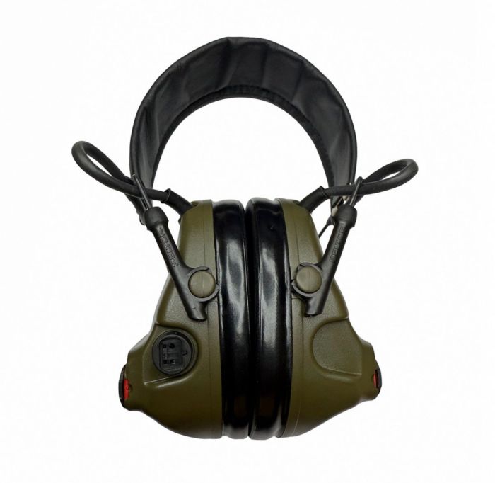 Активні тактичні навушники 3M Peltor ComTac XPI з адаптером Peltor Comtac ARC Headband Conversion - З аудіовиходом для мікрофона та рації