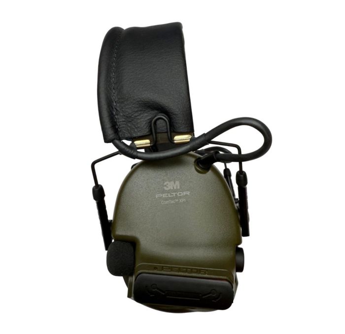 Активні тактичні навушники 3M Peltor ComTac XPI з адаптером Peltor Comtac ARC Headband Conversion - З аудіовиходом для мікрофона та рації