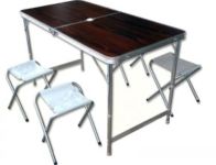 Стіл + 4 стільці Китай 60х120 - Коричневий