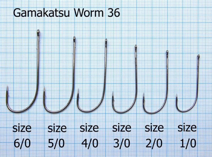 Гачок Gamakatsu Worm 36