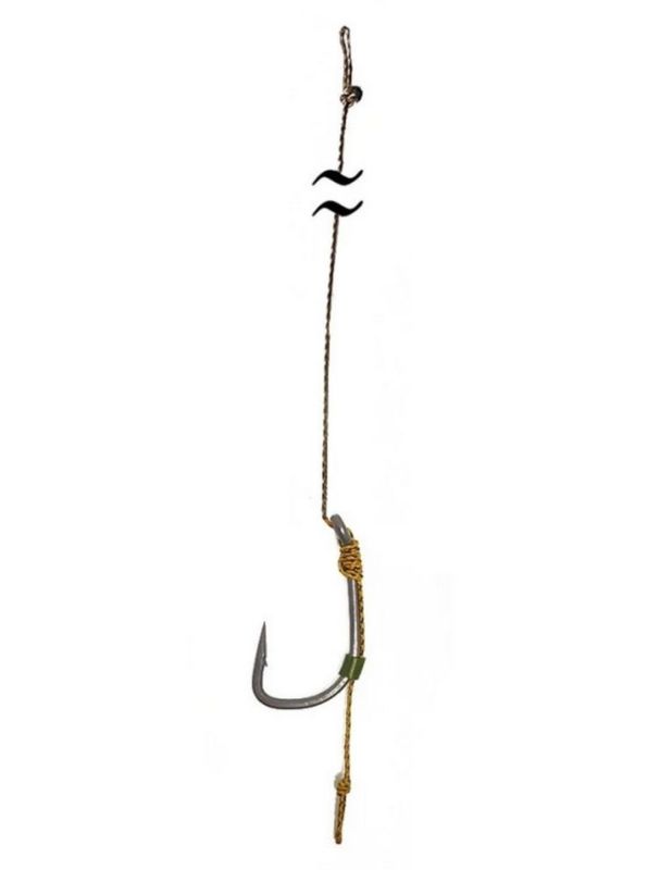 Бойловий (карповий) повідець X-Strong Carp - 12 см - Wide Gape Hook №4 - 25lb/11.5kg - ПрофМонтаж - 3 шт/уп