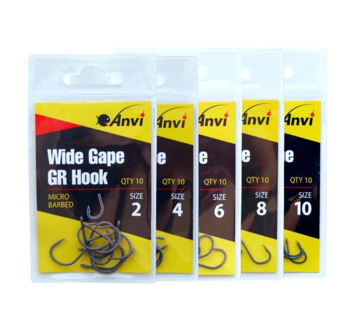 Гачок короповий Anvi Wide Gape GR №8 - 10 шт/уп