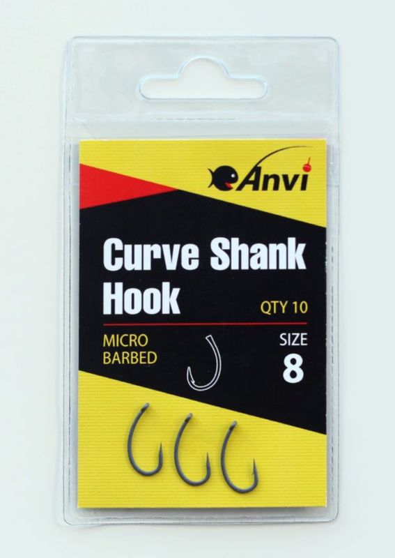 Гачок короповий Anvi Curve Shank Hook №8 - 10 шт/уп