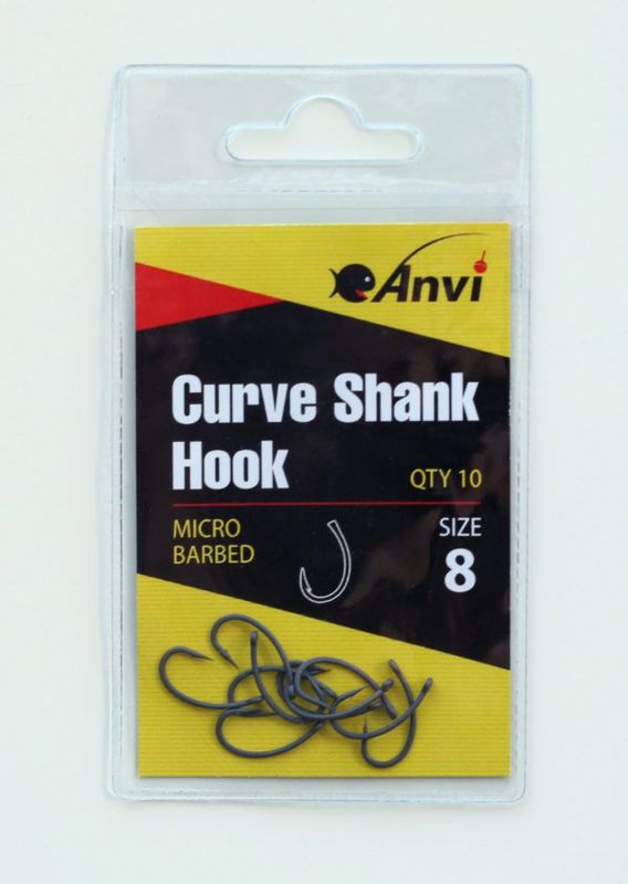 Гачок короповий Anvi Curve Shank Hook №8 - 10 шт/уп