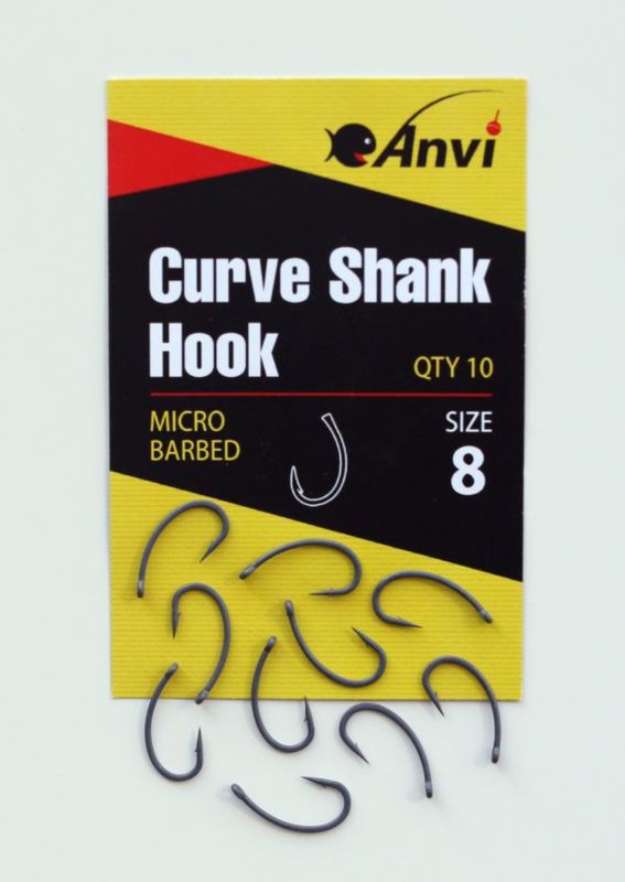 Гачок короповий Anvi Curve Shank Hook №8 - 10 шт/уп