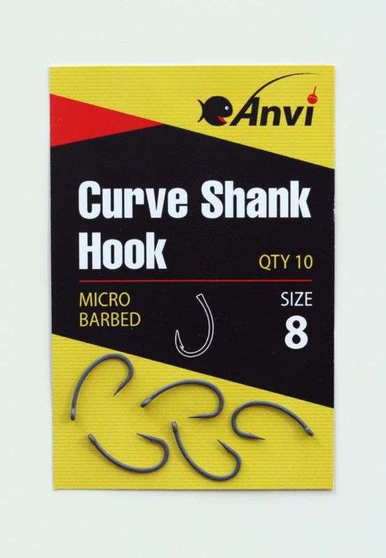 Гачок короповий Anvi Curve Shank Hook №8 - 10 шт/уп