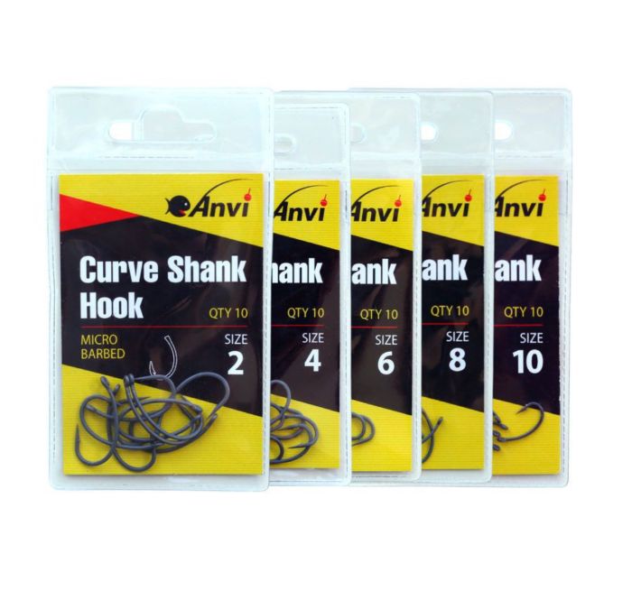 Гачок короповий Anvi Curve Shank Hook №8 - 10 шт/уп