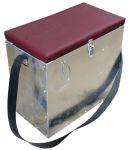 Ящик зимовий оцинкований з віконцем - Великий - 26 л