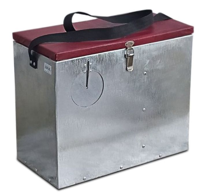 Ящик зимовий оцинкований з віконцем - Великий - 26 л