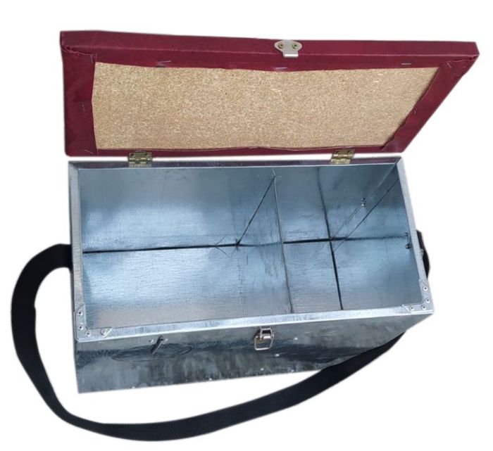 Ящик зимовий оцинкований з віконцем - Великий - 26 л