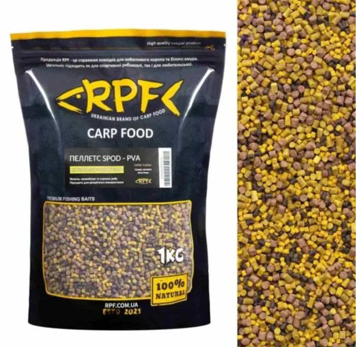 Мікро-Пеллетс RPF SPOD-PVA "Classic" - Кукурудза+Тигровий Горіх - 1 кг