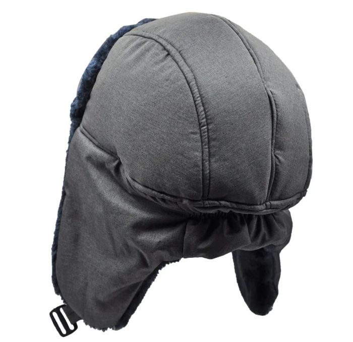 Шапка-вушанка Anvi - Темно-сіра Розмір XXL