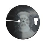 Підставка коло для жерлиць - Універсальна - Ø19, 5 см - Чорний