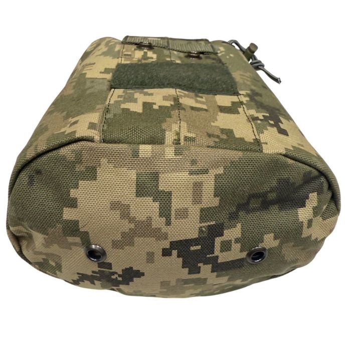 Універсальна розкладна сумка-підсумок ЗСУ СПРУ для скидання магазинів АК/AR - Вид 6, розміри 25x18x11,5 см, забарвлення Піксель ММ-14.