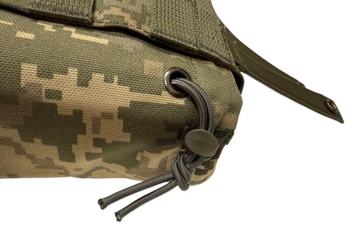 Універсальна розкладна сумка-підсумок ЗСУ СПРУ для скидання магазинів АК/AR - Вид 6, розміри 25x18x11,5 см, забарвлення Піксель ММ-14.