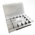 Коробка рибальська для приманок - Одностороння - Прозора