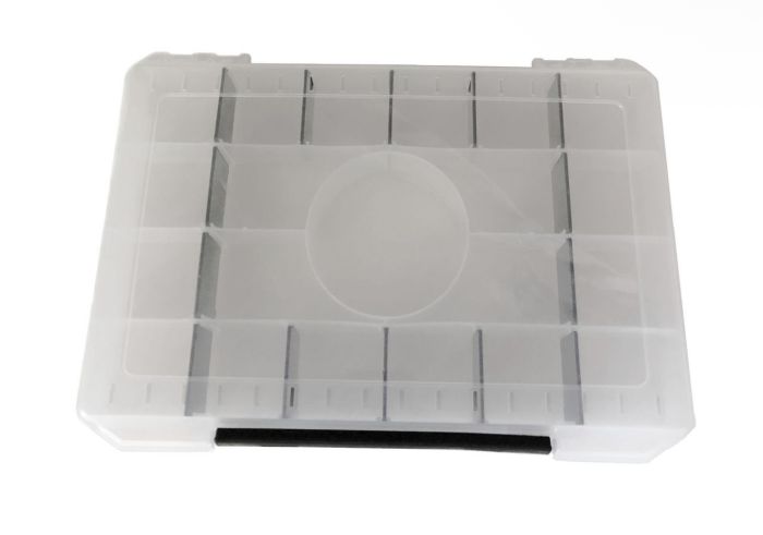 Коробка рибальська для приманок - Одностороння - Прозора