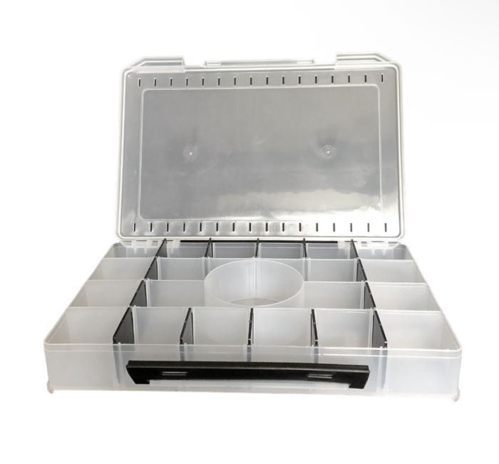 Коробка рибальська для приманок - Одностороння - Прозора