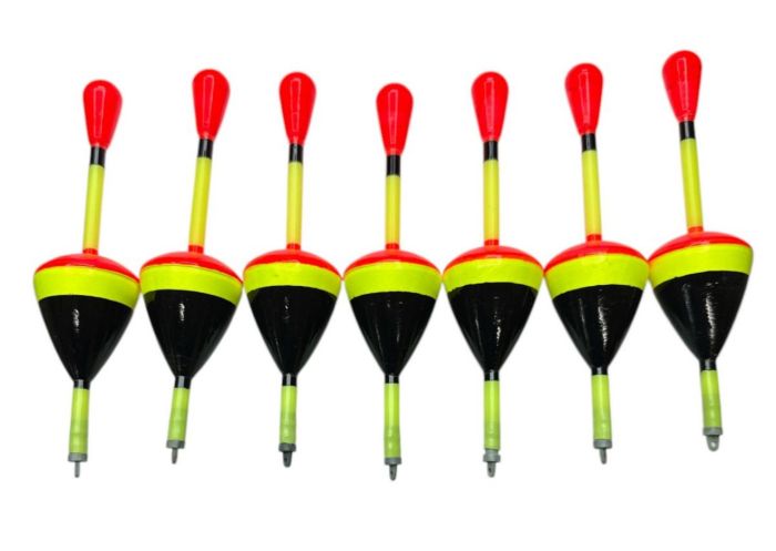 Поплавець для лову товстолоба, хижака L - Червоно-жовто-чорний