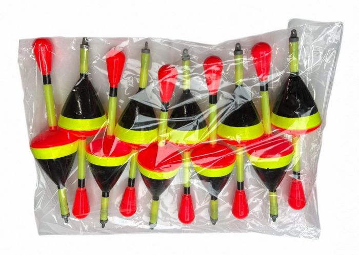 Поплавець для лову товстолоба, хижака L - Червоно-жовто-чорний