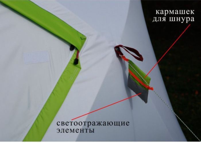 Палатка зимова Лотос Куб 3 Класік Термо - Зелена