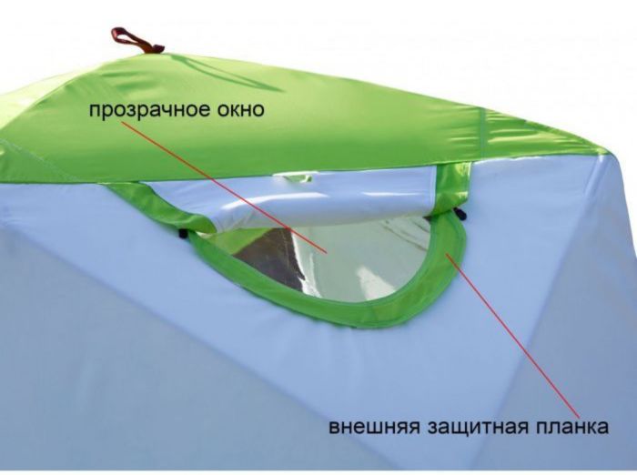 Палатка зимова Лотос Куб 3 Класік Термо - Зелена