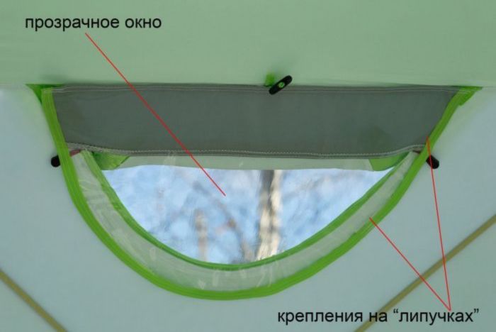 Палатка зимова Лотос Куб 3 Класік Термо - Зелена