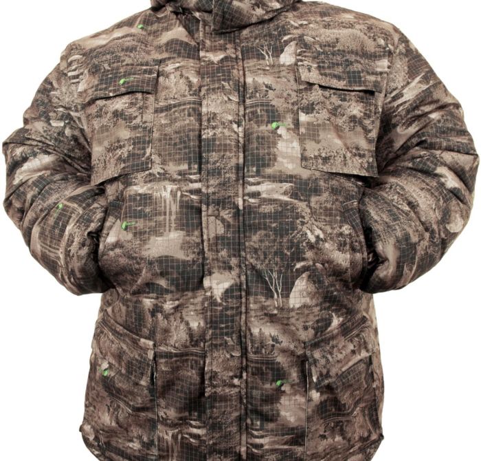 Костюм зимовий для риболовлі та полювання - Anvi -25°C - Клітка-Ліс - тканина Алова 56-58 розмір