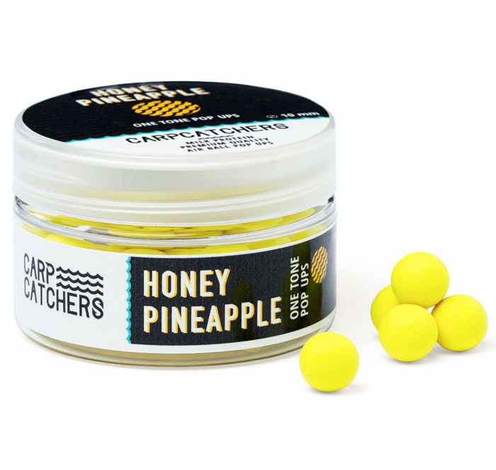 Бойли Carp Catchers Pop Ups - Плаваючі - Ø10 мм - Однотонні - Fluoro Yellow - Honey Pineapple - 40-41 шт/уп