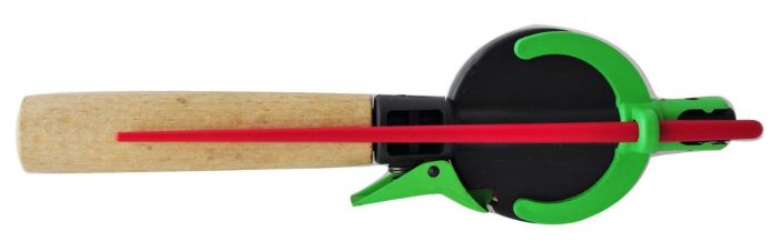 Вудка зимова Anvi - Відкрита шпуля - З курком - Ручка дерево - 95 мм