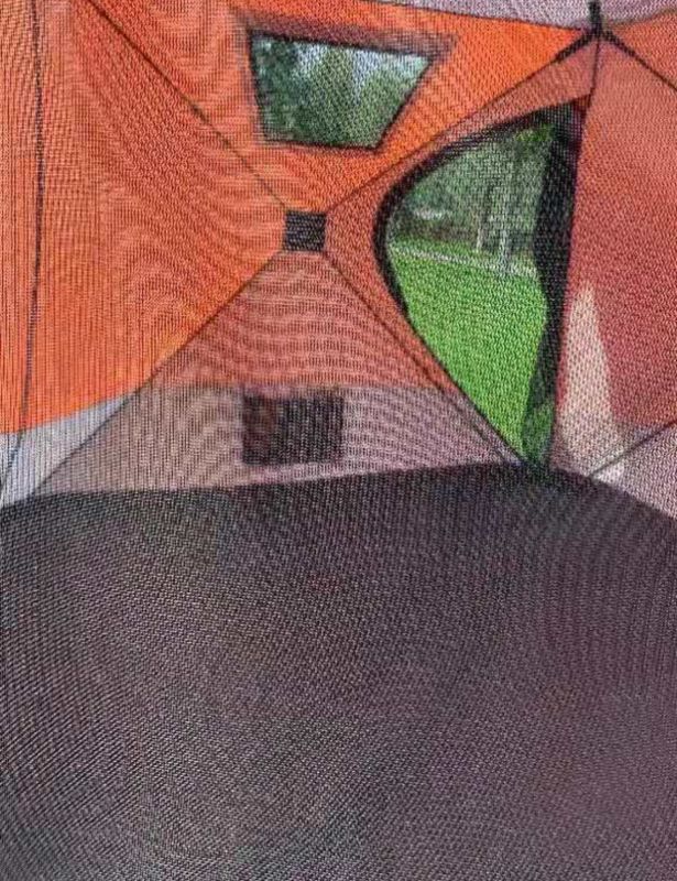 Палатка-куб Mircamping 2017 - Напівавтомат - 4-місна - Зимова - Тришарова - З підлогою - Мобільна лазня